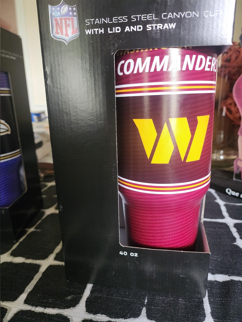 NFL Washington Commanders Travel Tumbler - Maroon & Yellow 40oz